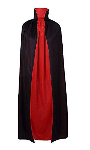 yolsun Red-black Reversible Cape for Adult, Halloween Costume Witch Vampire Cape Costume - Glow-Paradise