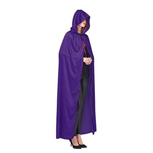 Spooktacular Creations Long Hooded Cloak Velvet Cloak Halloween Women Witch Cape Costume Accessory (Purple) - Glow-Paradise