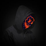 Halloween Scary Mask with LED Gloves Kit, LED Costume Mask EL Wire Light Up Mask for Halloween Costume Festival Cosplay - Glow-Paradise