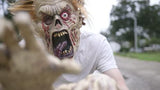 Generic Emerging Zombie Halloween Prop Mask | Realistic Costume for Adults | Creepy Cosplay Head | Full Face Party Mask, Brown, Bronze, Yellow, Red, Purple - Glow-Paradise