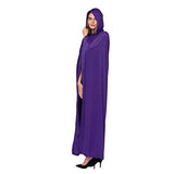 Spooktacular Creations Long Hooded Cloak Velvet Cloak Halloween Women Witch Cape Costume Accessory (Purple) - Glow-Paradise