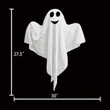4 Pack Halloween Hanging Ghosts, 27.5" Cute Flying Ghost Decorations for Front Yard Patio Lawn Garden Party Décor and Holiday Decorations - Glow-Paradise