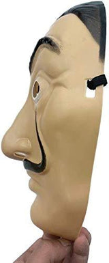 money heist mask salvador Dali Cosplay halloween Dali mask Realistic Movie Prop Face Mask… 2pack… - Glow-Paradise