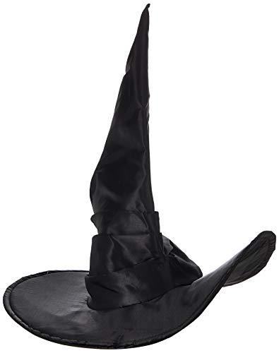 Leg Avenue Women's Large Ruched Witch Hat Adult Sized Costumes, Ruched Black, One Size US - Glow-Paradise