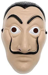 money heist mask salvador Dali Cosplay halloween Dali mask Realistic Movie Prop Face Mask… 2pack… - Glow-Paradise