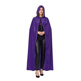 Spooktacular Creations Long Hooded Cloak Velvet Cloak Halloween Women Witch Cape Costume Accessory (Purple) - Glow-Paradise