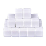 Nakimo 16MM Blank White Dice for Board Games, DIY, Fun, and Teaching, Pack of 48 - Glow-Paradise