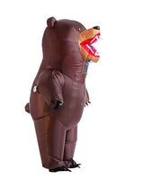 Spooktacular Creations Inflatable Costume Full Body Bear Air Blow-up Deluxe Halloween Costume - Adult One Size - Glow-Paradise