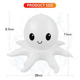 SEMANJLL 2 PCS Octopus Floating Pool Light Solar Powered, 20 inch 16 RGB Colors Changing LED Glow Ball Inflatable Octopus with Cute Expression - Glow-Paradise