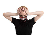 Halloween Light-Up Mask (2 Pack), Scary Monster and Skeleton Purge Mask for Halloween Costume Dress-up Accessories - Glow-Paradise