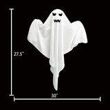 4 Pack Halloween Hanging Ghosts, 27.5" Cute Flying Ghost Decorations for Front Yard Patio Lawn Garden Party Décor and Holiday Decorations - Glow-Paradise