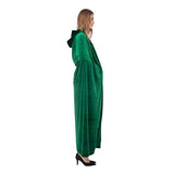 Spooktacular Creations Long Hooded Cloak Velvet Cloak Halloween Women Witch Cape Costume Accessory (Green) - Glow-Paradise