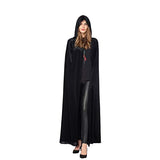 Spooktacular Creations Long Hooded Cloak Velvet Cloak Halloween Women Witch Cape Costume Accessory Black - Glow-Paradise