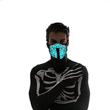 2 Pack Halloween Light-Up Mask, Scary LED Mask for Halloween Costume Dress-up Accessories, Halloween Parties, Festival Cosplay, Photo Shoot, School Events,Horror Theme Parties - Glow-Paradise