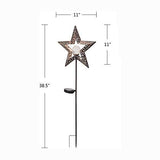 TAKE ME Star Solar Lights Garden Outdoor,Waterproof Metal Decorative Stakes for Walkway,Yard,Lawn,Patio - Glow-Paradise