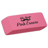 Pink Pencil Erasers, Large, Pack of 12 - Glow-Paradise