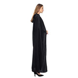 Spooktacular Creations Long Hooded Cloak Velvet Cloak Halloween Women Witch Cape Costume Accessory Black - Glow-Paradise