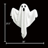 4 Pack Halloween Hanging Ghosts, 27.5" Cute Flying Ghost Decorations for Front Yard Patio Lawn Garden Party Décor and Holiday Decorations - Glow-Paradise