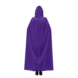 Spooktacular Creations Long Hooded Cloak Velvet Cloak Halloween Women Witch Cape Costume Accessory (Purple) - Glow-Paradise