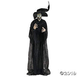 Light-Up Standing Witch (6 feet tall) Animated Halloween Decor - Glow-Paradise