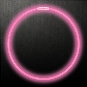 22 Inch Glow Stick Necklaces (Pink Color, 50 Counts Per Pack) - Glow-Paradise