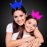 LED Light Up Crown Headband (Pink Color, 1 Quantity Per Pack) - Glow-Paradise