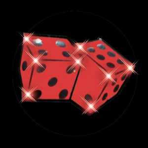LED Dice Flashing Body Light Lapel Pins (1 Per Pack) - Glow-Paradise