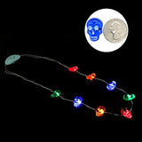 Halloween Eve Costume Party Accessories, Lighting Up LED Necklace Set of 3, Ghost, Jack O Lantern Pumpkin, Skull for Trick or Treating Door to Door Parade Procession - Glow-Paradise
