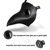 Lubber Halloween Plague Doctor Mask Leather Retro Steampunk Costume For Cosplay Party Props - Glow-Paradise