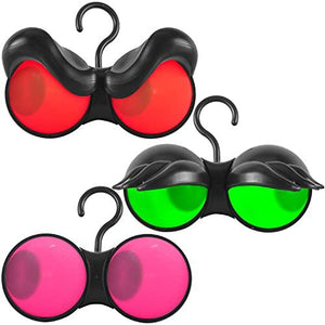 Halloween Decorations Flashing Peeping Eyes Lights 3 Pack with Timer Function（Red,Green,Purple） for Outdoor Halloween Decoration for Your Home, Yard Lawn, Graveyard Scenes or Halloween Party - Glow-Paradise