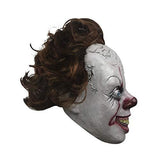 Halloween Mask Scary IT Pennywise Clown Mask Horror Costume Party Festival Cosplay Creepy Prop Decoration for Adult Red - Glow-Paradise