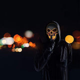 Halloween Mask LED Light up Costumes Scary Mask for Party Supplies Favor (Orange) - Glow-Paradise