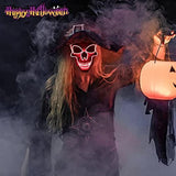 Light Up Halloween Masks LED Light Up Mask for Halloween Festival Party with 3 Flash Modes Oranges - Glow-Paradise