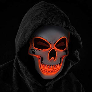 Halloween Mask LED Light up Costumes Scary Mask for Party Supplies Favor - Glow-Paradise