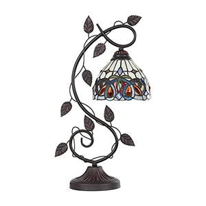 Chloe Lighting Serenity Victorian Tiffany-Style Dark Bronze 1 Light Table Lamp 8