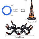 Halloween Games, Huge Inflatable Spider Witch Hat Ring Toss,Halloween Party Games for Kids Adults ,Halloween Party Favor Game Toys Outdoor Activities Game Spider. - Glow-Paradise