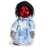 HOHO Halloween Decorations Scary Creepy Doll Baby Ghost Voice-Activated Induction with Horrible Sound Walking Doll Flashing Red Led 12 inch - Glow-Paradise