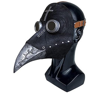 Stegosaurus Plague Doctor Bird Mask Long Nose Beak Cosplay Steampunk Halloween Costume Props Latex Material - Glow-Paradise