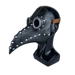Stegosaurus Plague Doctor Bird Mask Long Nose Beak Cosplay Steampunk Halloween Costume Props Latex Material - Glow-Paradise