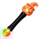 FlashingBlinkyLights Halloween Witchy Pumpkin Light Up LED Wand with Sound Effects - Glow-Paradise