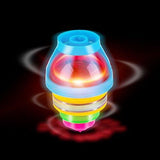PROLOSO 15-Pack LED Light Up Flashing UFO Spinning Tops with Gyroscope Novelty Bulk Toys Party Favors - Glow-Paradise