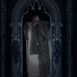 JOYIN Halloween 67" Hanging Light-Up Grim Reaper Outdoor Decoration, Halloween Skeleton Grim Reaper for Haunted House Prop Décor - Glow-Paradise