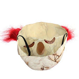 Halloween Latex Clown Mask With Hair for Adults,Halloween Costume Party Props Masks (red hair) - Glow-Paradise