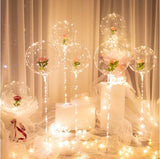 10 PACKS LED Bobo Balloons,Transparent LED Light Up Balloons,Helium Style Glow Bubble Balloons with String Lights for Party Birthday Wedding Festival Decorations (Pink) - Glow-Paradise