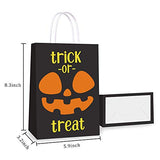 16 PCS Halloween Treat Bags for Kids Trick or Treat Candy Bags, Glow in The Dark Bags with Handles for Halloween Party Favors - Glow-Paradise