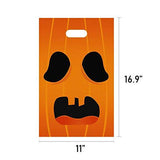 Lulu Home Halloween Jack O Lantern Bags, Plastic Goodie Bags for Trick Or Treat, Party Favor Bags, 72PCS - Glow-Paradise