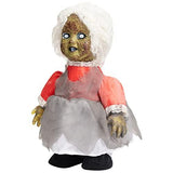 HOHO Halloween Decorations Scary Creepy Doll Baby Ghost Voice-Activated Induction with Horrible Sound Walking Doll Flashing Red Led 12 inch - Glow-Paradise