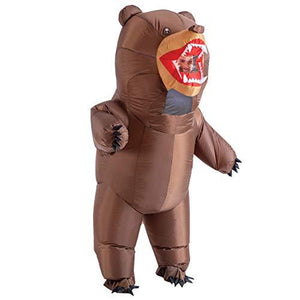 Spooktacular Creations Inflatable Costume Full Body Bear Air Blow-up Deluxe Halloween Costume - Adult One Size - Glow-Paradise