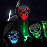 Halloween Mask LED Light up Costumes Scary Mask for Party Supplies Favor - Glow-Paradise