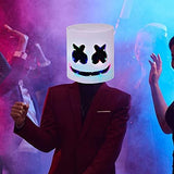 Light Up Flashing Mask DJ Music Festival Halloween Mask Props Full Head Mask Halloween Costumes Cosplay with Flashing Style. - Glow-Paradise